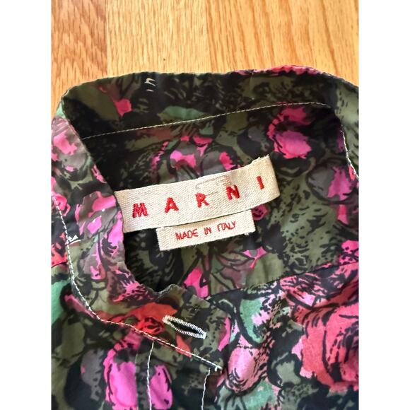 EUC $750 Marni Starlight Floral Blouse IT 38 US 2 - Picture 4 of 9